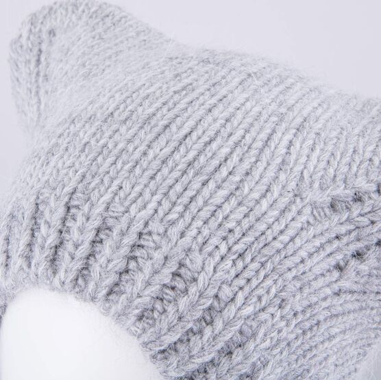 07811437-42 Шапка-чепец детская светло-серый для девочки светло-серый фото №4