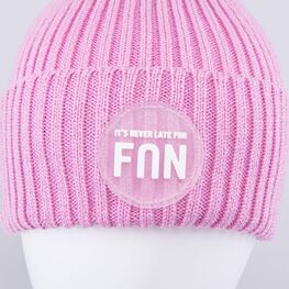 07811951-41 Шапка с отворотом детская FUN розовый для девочки розовый фото №4