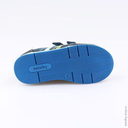 332096-22 Полуботинки для мальчики светло-синий фото №3