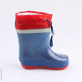 166087-11 Резиновые сапоги для мальчики син-кра фото №2