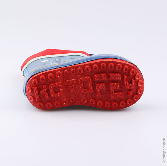 166087-11 Резиновые сапоги для мальчики син-кра фото №3