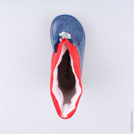 166087-11 Резиновые сапоги для мальчики син-кра фото №4