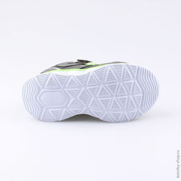 344176-71 Кроссовки с LED-подсветкой на подошве для мальчики сер-зел фото №3