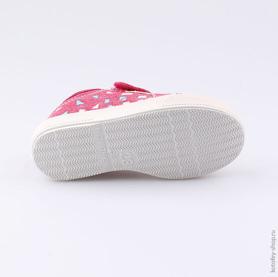 331008-12 Кеды для девочки бордовый фото №3