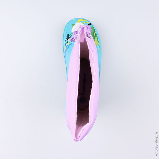 366163-11 Резиновые сапоги для девочки гол-сир фото №4