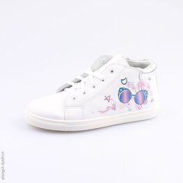 652103-21 Ботинки для девочки белый