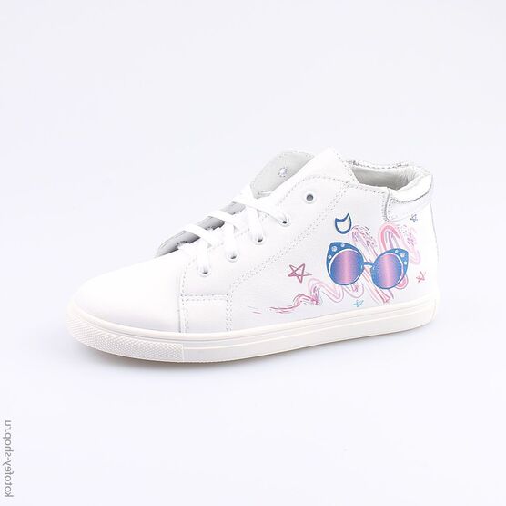 652103-21 Ботинки для девочки белый