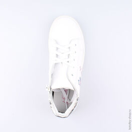 652103-21 Ботинки для девочки белый фото №4