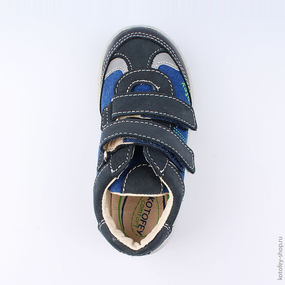 352082-21 Ботинки для мальчики светло-синий фото №4