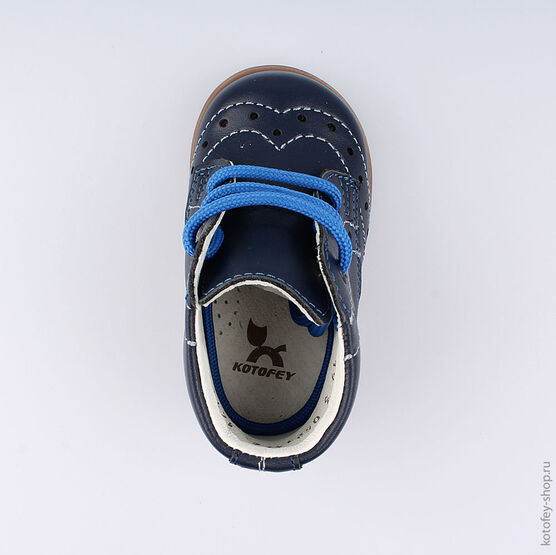 052129-21 Ботинки для мальчики светло-синий фото №4