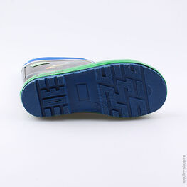 566150-11 Резиновые сапоги для мальчики син-зел фото №3