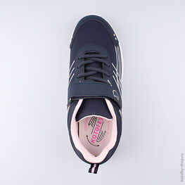 744105-71 Кроссовки для девочки син-роз фото №4