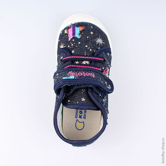 331054-12 Кеды для девочки светло-синий фото №4