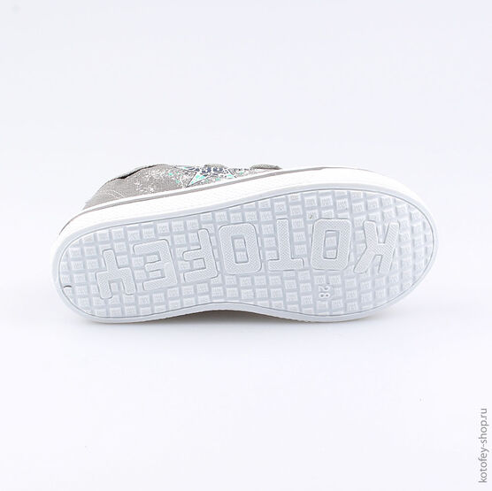 331081-11 Кеды для мальчики серый фото №3