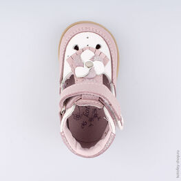 032084-21 Туфли для девочки персиковый фото №4