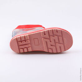 566143-11 Резиновые сапоги для девочки кра-син фото №3