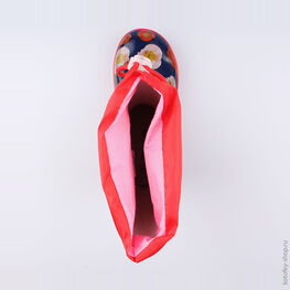 566143-11 Резиновые сапоги для девочки кра-син фото №4