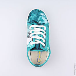 631062-12 Кеды для девочки бирюзовый фото №4