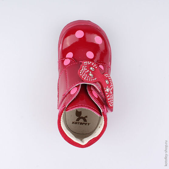 152117-24 Ботинки для девочки бор-роз фото №4