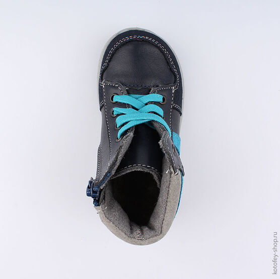 152196-31 Ботинки для мальчики светло-синий фото №4