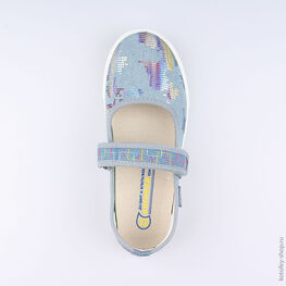 631071-12 Кеды для девочки голубой фото №4