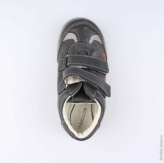 352082-22 Ботинки для мальчики серый фото №4