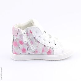 452102-21 Кожаные ботинки Сакура для девочки белый фото №2