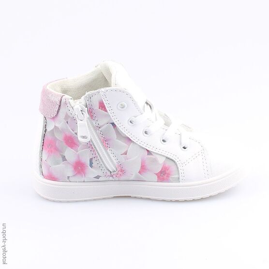 452102-21 Кожаные ботинки Сакура для девочки белый фото №2