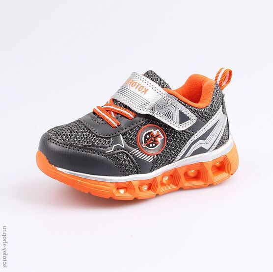 144087-72 Кроссовки для мальчики сер-ора