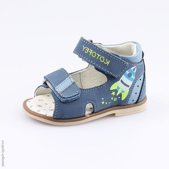 022087-22 Туфли летние для мальчики голубой