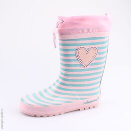 566141-11 Резиновые сапоги для девочки роз-гол