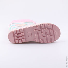 566141-11 Резиновые сапоги для девочки роз-гол фото №3