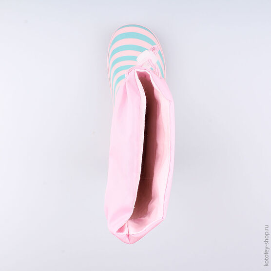 566141-11 Резиновые сапоги для девочки роз-гол фото №4