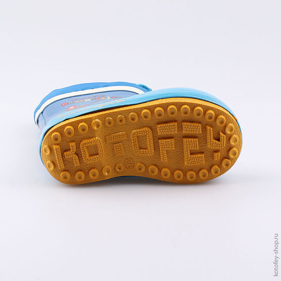 166086-11 Резиновые сапоги для мальчики голубой фото №3