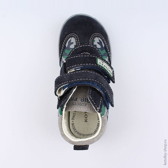 352138-22 Ботинки для мальчики светло-синий фото №4