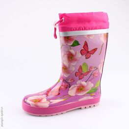 566144-11 Резиновые сапоги для девочки фуксия