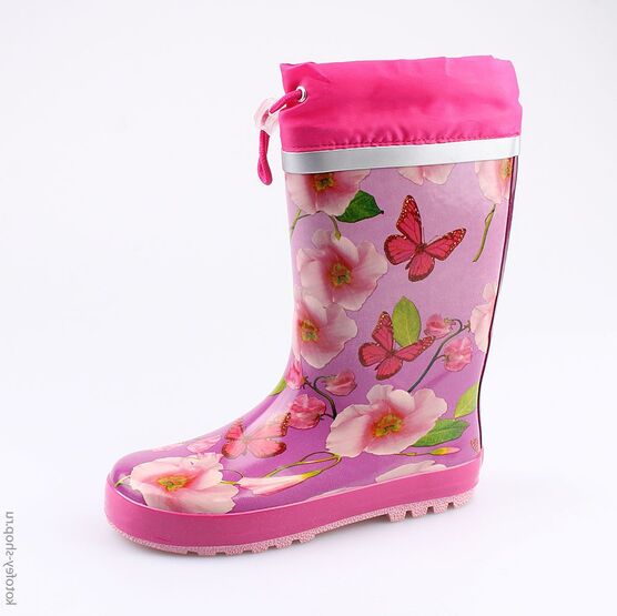 566144-11 Резиновые сапоги для девочки фуксия