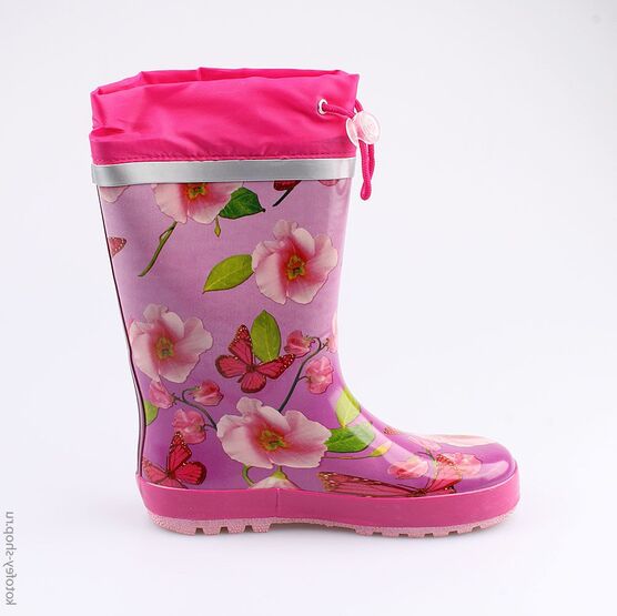 566144-11 Резиновые сапоги для девочки фуксия фото №2