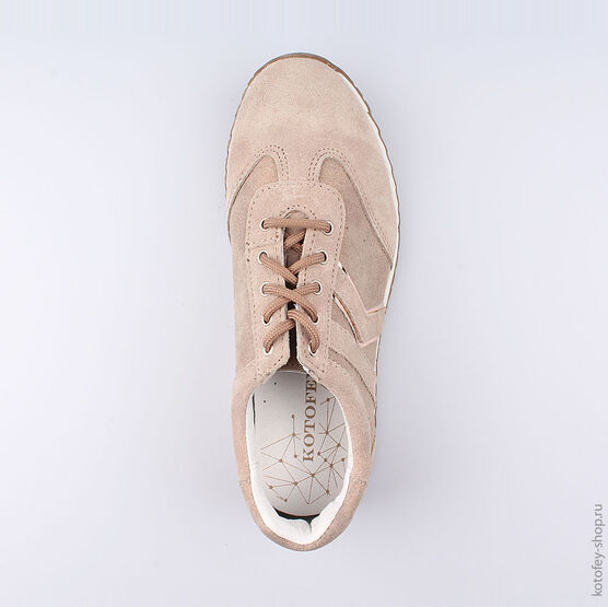 732184-23 Полуботинки для девочки бежевый фото №4