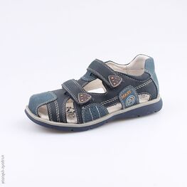 522082-22 Сандалии для мальчики син-сер