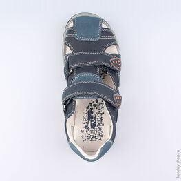 522082-22 Сандалии для мальчики син-сер фото №4