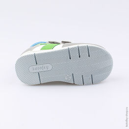 152190-21 Ботинки для мальчики сер-бел-зел фото №3