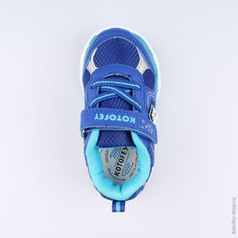 144084-71 Кроссовки с LED-подсветкой на подошве для мальчики син-гол фото №4