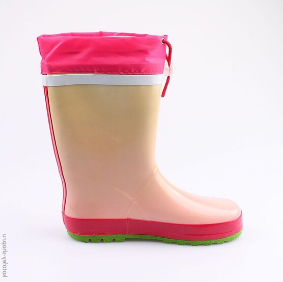 566142-11 Резиновые сапоги для девочки фук-роз фото №2