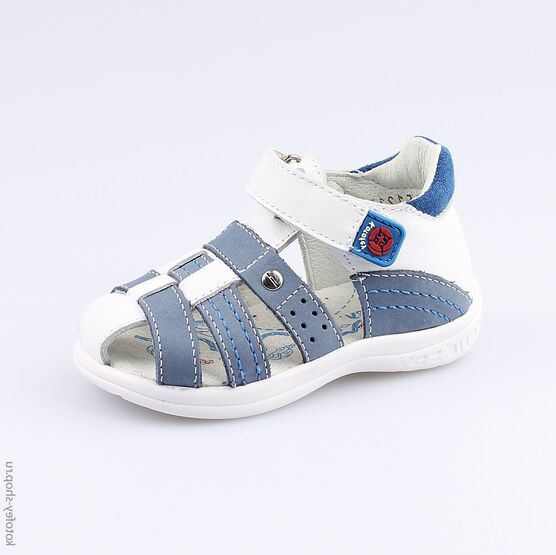 122120-21 Сандалии для мальчики бел-син