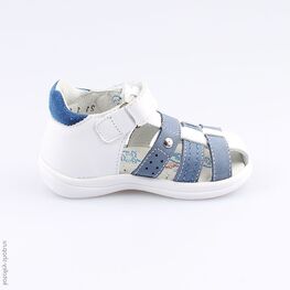 122120-21 Сандалии для мальчики бел-син фото №2