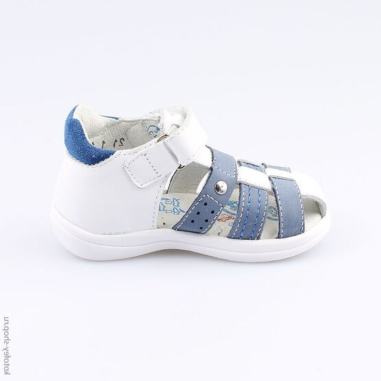 122120-21 Сандалии для мальчики бел-син фото №2