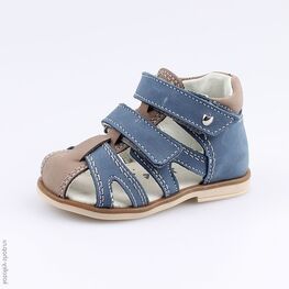 022089-21 Туфли летние для мальчики син-сер