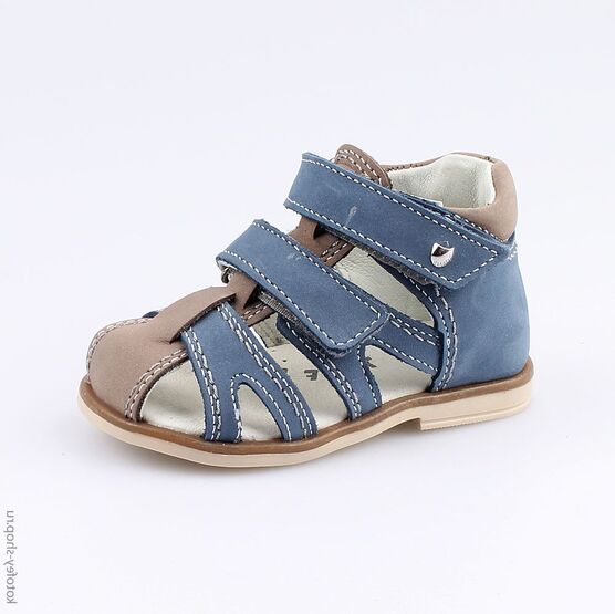 022089-21 Туфли летние для мальчики син-сер