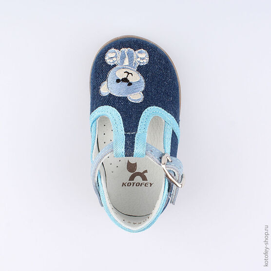 031054-21 Туфли для мальчики светло-синий фото №4